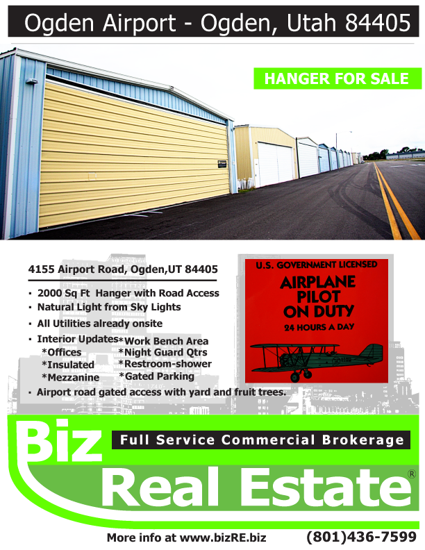 Ogden Airport Hangar For Sale